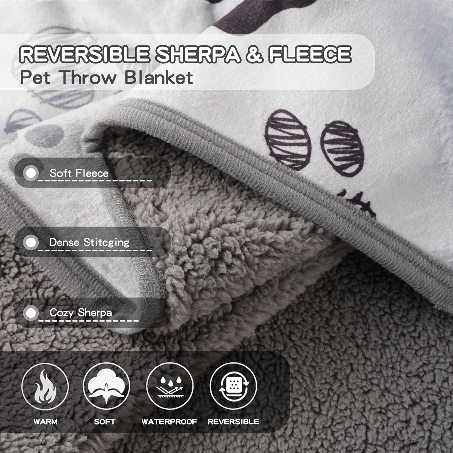 Waterproof Dog Blanket 50”x60”